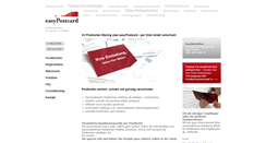 Desktop Screenshot of easypostcard.de