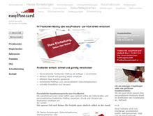 Tablet Screenshot of easypostcard.de